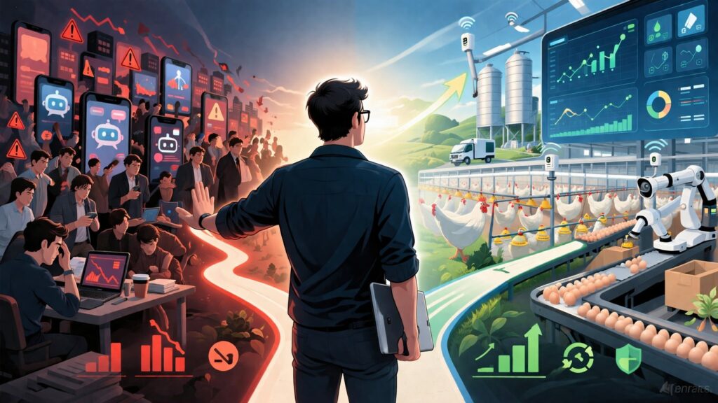 AI 앱 창업 vs 농업·제조업 AI 접목